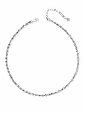 NWT Kendra Scott Isabelle Silver Chain Necklace
